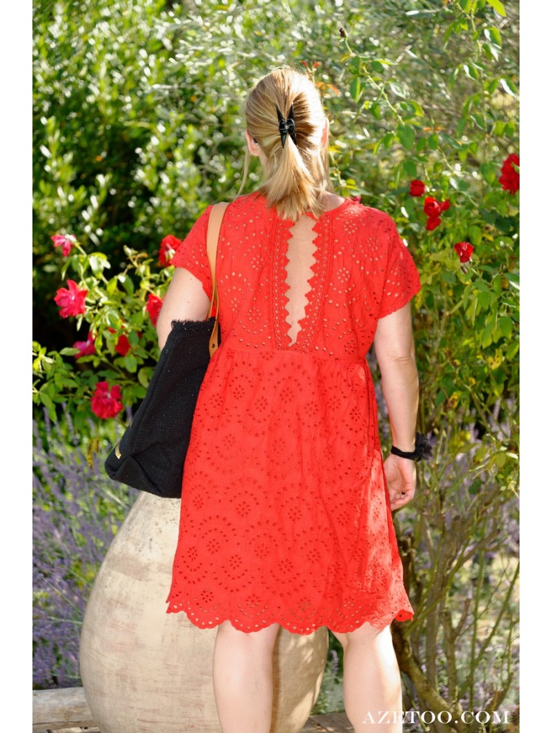 Vertbaudet Bebe Ensange Naissance Broderie Anglaise Robe, Culotte,  Bandeau 54 Cm Vertbaudet Baby