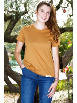 Tee-shirt Uni Basique Femme...