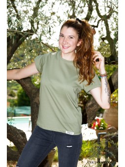 T-shirt Uni Basique Femme...