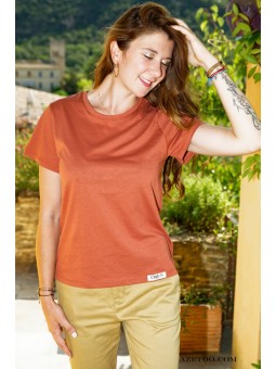 T-shirt Uni Basique Femme...