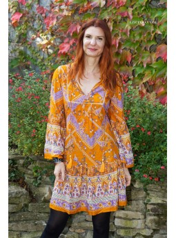 Robe Bohème Fleurie Courte