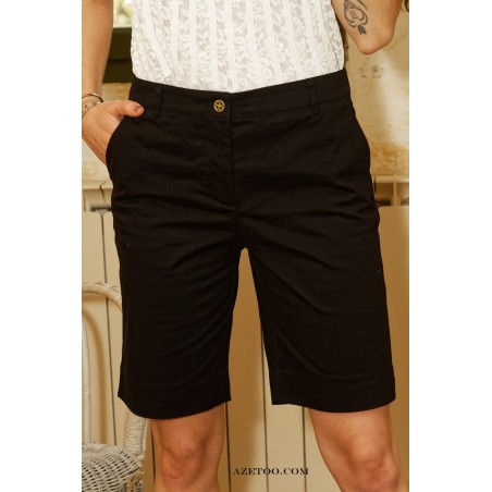 Short bermuda noir femme | AZETOO