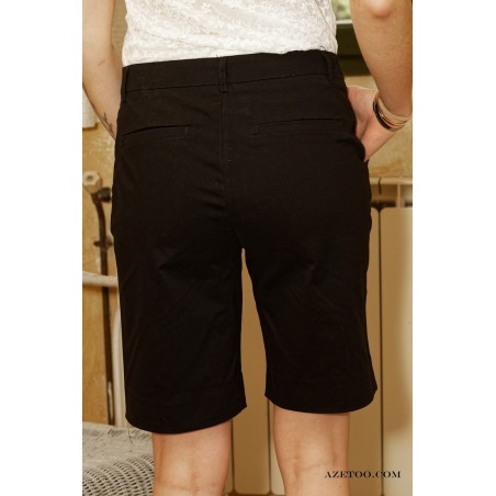 Short bermuda noir femme | AZETOO