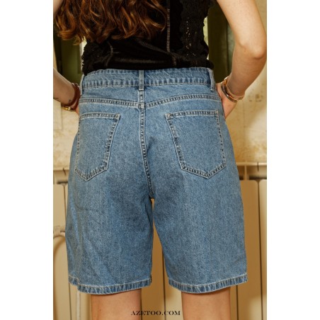 Short jean denim stone femme | AZETOO