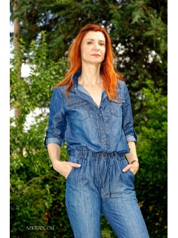 Combinaison jeans femme | AZETOO 2