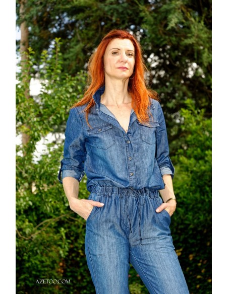 Combinaison jeans femme | AZETOO