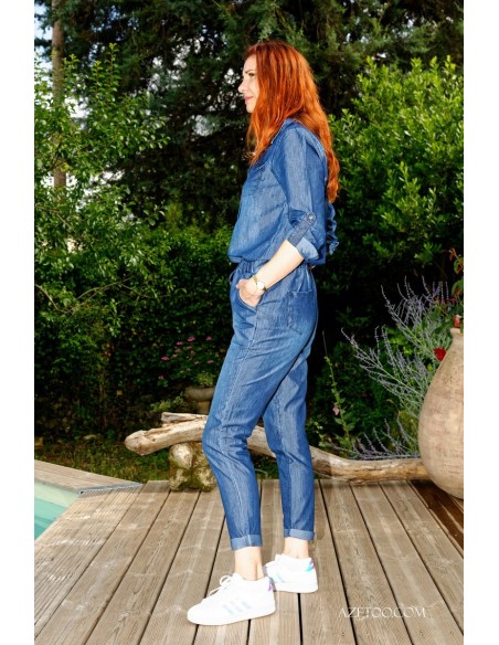 Combinaison jeans femme | AZETOO