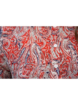 Chemise cachemire rouge femme | AZETOO 2