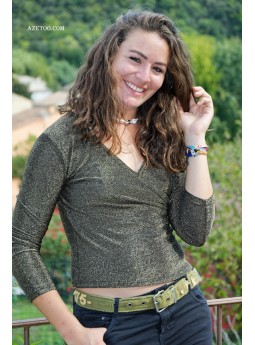 Top Pailleté Or