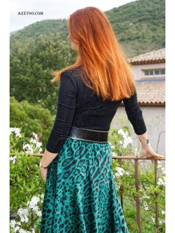 Top pailleté noir femme | AZETOO 2