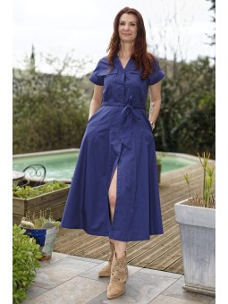 Robe chemisier en coton