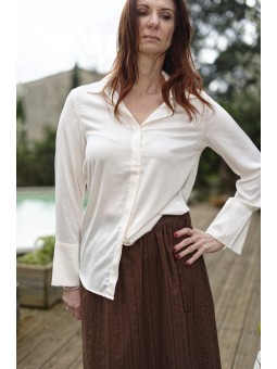 Chemise fluide satinée