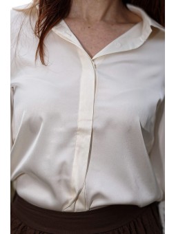 Chemise fluide satinée femme | AZETOO 2