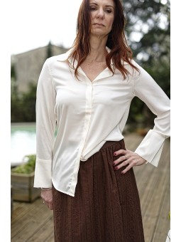 Chemise fluide satinée