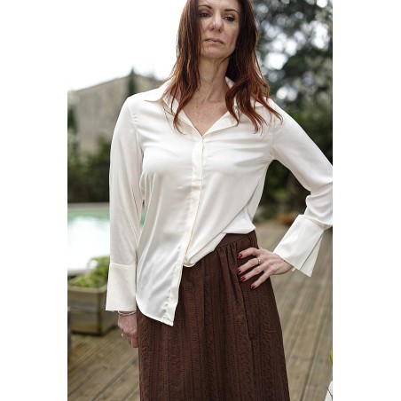 Chemise fluide satinée femme | AZETOO