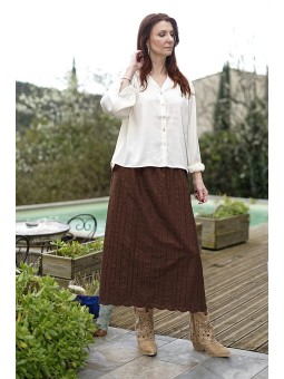 Blouse ample col tunisien femme | AZETOO 2