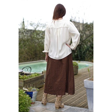 Blouse ample col tunisien femme | AZETOO