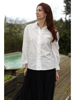 Chemise Victorine en coton...