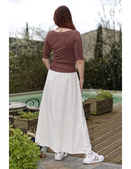 Top en maille manches courtes femme | AZETOO