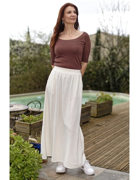 Top en maille manches courtes femme | AZETOO