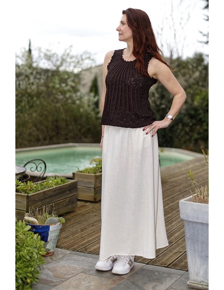 Top en dentelle sans manches femme | AZETOO