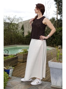 Top en dentelle sans manches femme | AZETOO 2