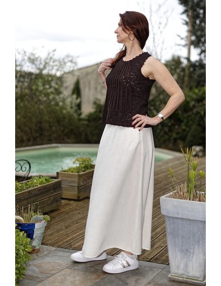 Top en dentelle sans manches femme | AZETOO