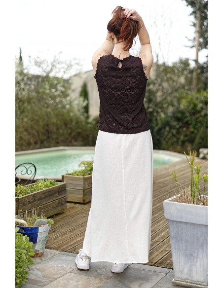 Top en dentelle sans manches femme | AZETOO