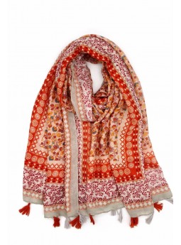 Foulard Doux avec pompons...