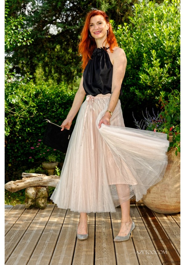 jupe rose tulle