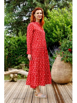 Robe Longue Fleurie...